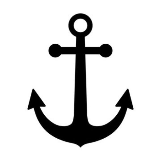 black anchor silhouette